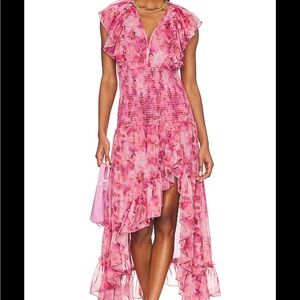 NWT Misa Los Angeles Bo in fire Dress Size Medium